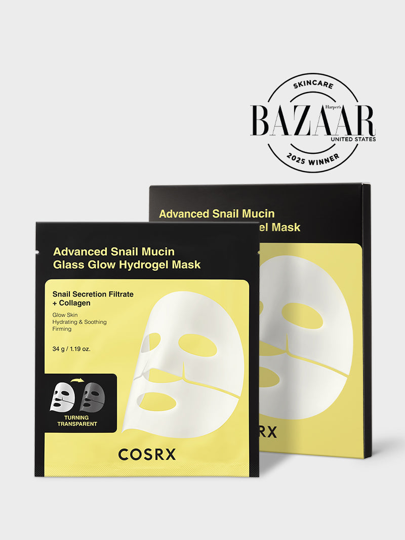 Advanced Snail Mucin Glass Glow Hydrogel Mask_3ea D2
